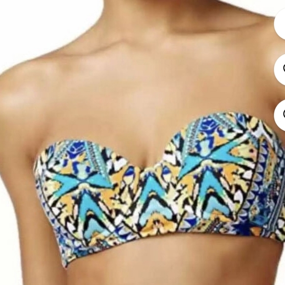 Bar III Strappy Swimsuit Bikini and Matching Cover Up S and XS - Picture 4 of 13